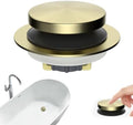 Hibbent 3 in 1 Metal Bathtub Drain Stopper, Universal Pop Up Tub Stopper by Hibbent