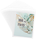 Egofine Self Sealing Cellophane Bags 100 PCS, Clear Bags for 11x15 Art Prints, Packaging Bags for Clothing, Gift bags for Gifts, Size: 11x15 inches by Egofine
