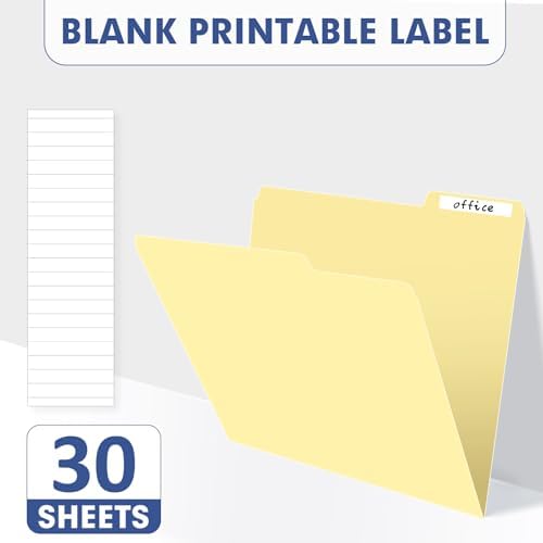 PANDRI Colored File Folders, 30 Pack 1/3 Cut Tab File Folder, Manila - Image 3