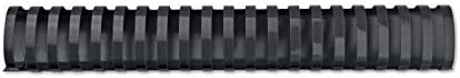 GBC CombBind Binding Combs, 45 mm, 390 Sheet Capacity, A4, 21 Ring, Black, Pack of 50, 4028186 by GBC