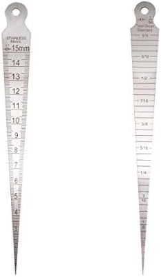 Weld Gauge Set Includes Cam Type Gauge and Fillet Gauge and Hi-Lo Gauge and Taper Gauge and Porosity Undercuts Checking Gauge and Convexity Concavity Gauge Imperial - Image 5