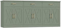 HOSTACK 71"W Farmhouse Kitchen Sideboard Buffet Cabinet with Storage, Green by HOSTACK