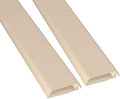 D-Line TV Wall Mount Cord Hider, Hide Mounted TV Cables, Wire Covers, Self Adhesive Cover for Cords, Paintable, Low Profile, Seamless Cable Raceway - 2X 2.36in W x 0.59in H x 15.7in L - Beige by D-LineUSAinc