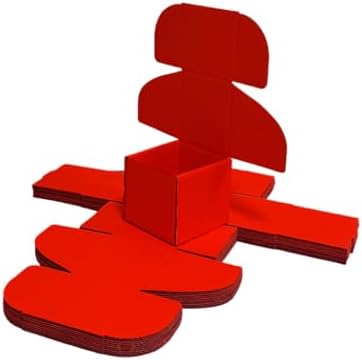 30 Pack 4x4x3.5 in Red Shipping Boxes - Image 4