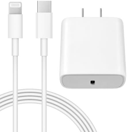 iPhone 14 13 12 Charger Fast Charging 20W USB C Wall Charger with 6FT Cable by Coreykin