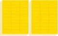 L Liked 1" x2-5/8 Fluorescent Yellow Labels 900 Labels 30 Sheets (Pack of 2) by LLIKED