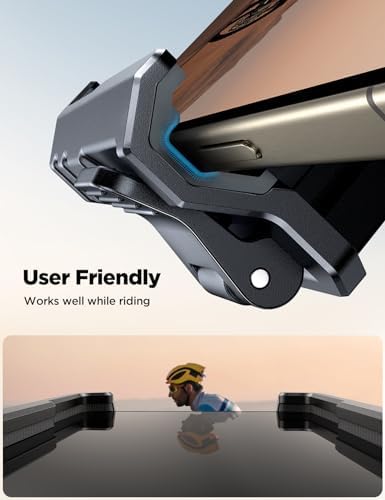 JOYROOM Motorcycle Bike Phone Holder Mount - [Not Block Camera] Bicycle Phone Holder Handlebar Cell Phone Clamp - [Silicone Wrapped] Scooter Phone Holder for iPhone Samsung 4.7''-7'' Smartphones - Image 2