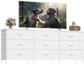 SONGMICS Dresser with 9 Fabric Drawers, TV Stand for TVs Up to 70 Inches by SONGMICSbySONGMICSHOME