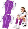 2 Pairs Shin Guards Soccer for Kids,Shin Pads Extra Lightweight Breathable Slide in Shin Guard for Football Training Match Outdoor Activities Protective Slip-in Shin Guards for Boys Girls by Unknown