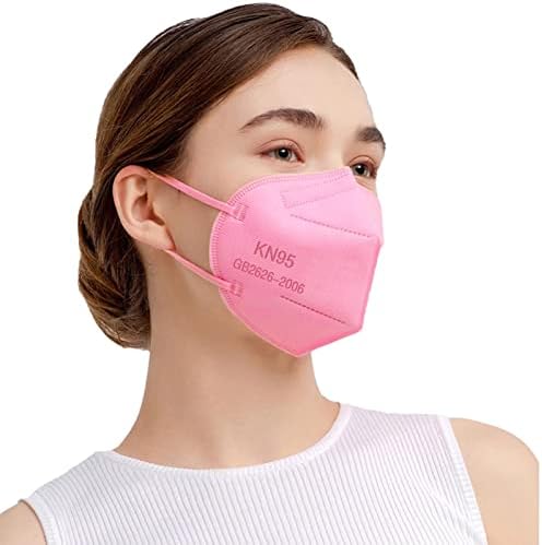 SAROULU 5-Layer Breathable Disposable KN95 Face Masks Respirator Cup Dust Safety Protection Mask by SAROULU