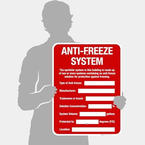 Anti-Freeze System Sign, Fire Safety Sign, (SI-5669) - Image 4