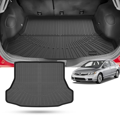 Civic Cargo Liner - Trunk Mat for Honda Civic 2006-2011, All Weather Cargo Mat for Civic Accessories, Heavy Duty Car Mats, Car Accessories by cartist