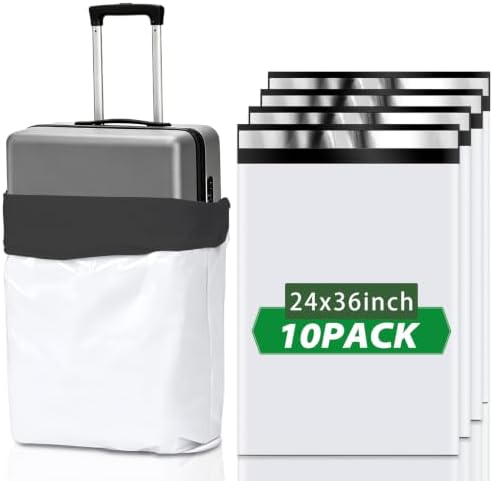 10PCS Jumbo Poly Mailers Bags 24x36 for Clothing Pillows Blankets Suitcase by Oududianzi