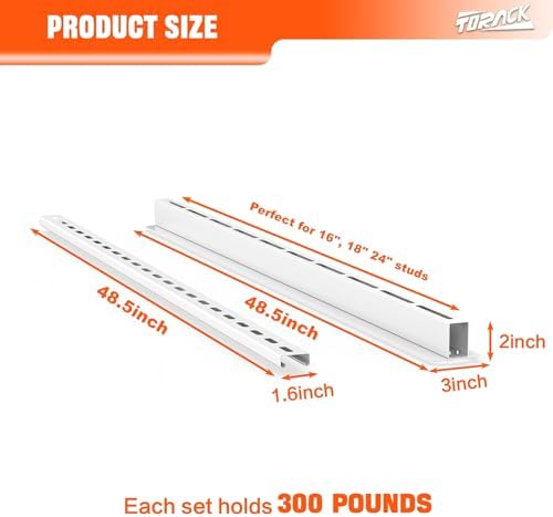 TORACK Garage Ceiling Bin Storage Rack, Overhead Tote Storage Rail System - Image 5