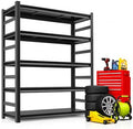 72"H Metal Garage Shelving Unit, Heavy Duty 5-Tier Adjustable Storage shelves, Steel Shelving, 3000 LBS Capacity, Industrial Shelves for Heavy Tools and Equipment, Ideal for Garage, Basement, Black by Notmise