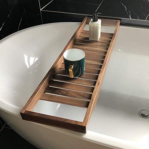 Solid Wood Bath Caddy Tray Luxury Spa Experience Holder for Wine Glass Shampoo Towel and Bath Ball Non Slip Hot Tub Rack for Ultimate Family Relaxation - Image 7