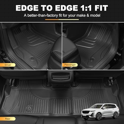 Floor Mats for Cadillac XT6 2020-2025 2026 7-Seater - Image 2