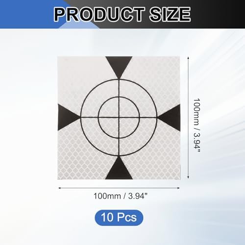 PATIKIL Survey Reflector Target Self-Adhesive Reflective Sheet Surveying Target Mark Tape, Suit for Ship Inspection - Image 2