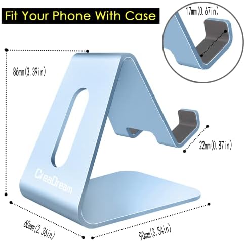 CreaDream Phone Stand Holder, Aluminum Phone Stand for Desk - Image 5