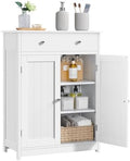 Yaheetech Small Bathroom Storage Cabinet with Drawer and 2 Doors, White by Unknown