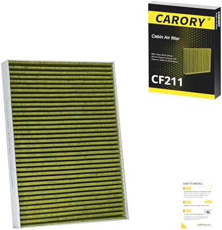 CARORY Cabin Air Filter w/Activated Carbon for Audi Q5 (2018-2025), A4 (2017-2023), RS5 (2018-2025), A5 (2018-2023), A6 (2023), Q7 (2017-2025), S4 (2018-2025), Porsche Cayenne, OE# 4M0-819-439, CF211 by Carory