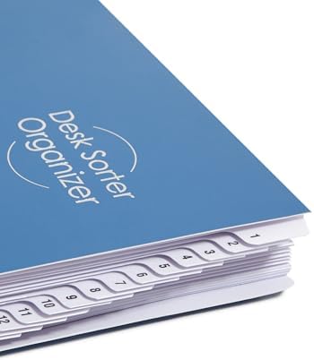 Smead Desk File/Sorter, Daily (1-31), 31 Dividers, Letter Size, Blue (89294) (Pack of 5) - Image 3