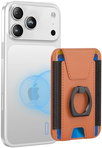 for Magsafe Wallet with Grip, 6-Card Holder; Stronger Magnetic Phone Wallet by ExtreLife