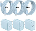iPhone 17 16 15 Charger Fast Charging 3 Pack USB C Charger Block by STAKCYE