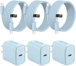 iPhone 17 16 15 Charger Fast Charging 3 Pack USB C Charger Block by STAKCYE