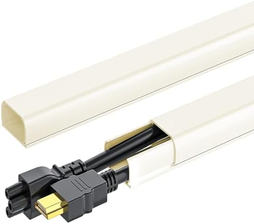 Yecaye 142in Wall Cord Hider for 2-3 Cords, W0.94in H0.47in, Beige by Yecaye