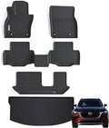 Floor Mats & Cargo Liner for 2024 2025 2026 Mazda CX90 PHEV 8 Seats TPE All Weather Protection 3 Rows Car Floor Liner for Mazda Accessories by SANBAN-AXE