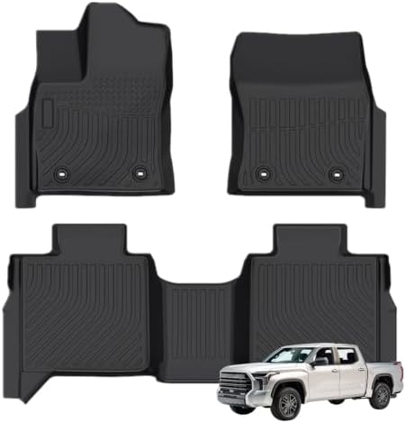 Priprilod Floor Mats Compatible with Toyota Tundra 2022-2025 CrewMax Cab by Priprilod