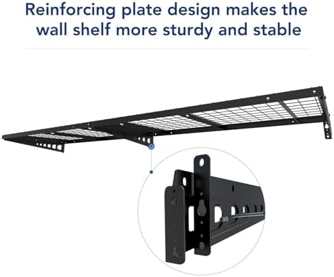 FLEXIMOUNTS 2x4ft Garage Storage, 2 Pack Garage Wall Shelving, Black - Image 7