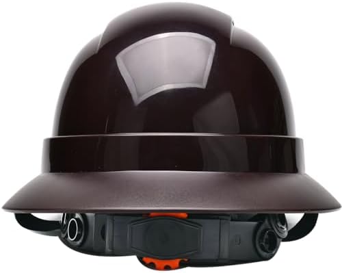 Safety Hard Hat Customize Logo Protective Head Outdoor Work Hat (Brown (Style 1)) - Image 5