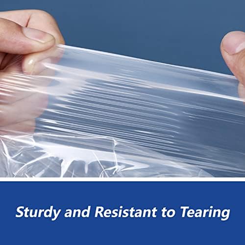 13" x 15" (200 Count) Clear Poly Bags with Suffocation Warning - Image 4
