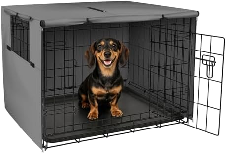Explore Land Dog Crate Cover, 24 inches, Grey by ExploreLand