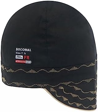 BOCOMAL FR Welding Cap Paisley Printed CAT2 Midweight 6 Pannel Welder Caps - Image 6