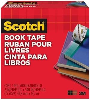 Scotch Book Tape, 2 in x 540 in Rolls, 24-Pack - Image 2
