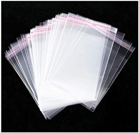 Cellophane Bag 5 x6.5 inch Clear Resealable Bags Plastic Self Adhesive Bags Good for Bakery,Favors, Candle, Soap, Cookie Office Stationery Storage Bags,Arts & Crafts (5X6.5inch-100Pcs) by JOSDIOX