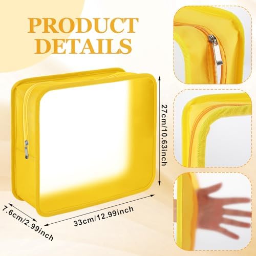 Shinylin 6 Pcs File Folder with Zipper 13x10.6 Waterproof, Vivid Color - Image 2