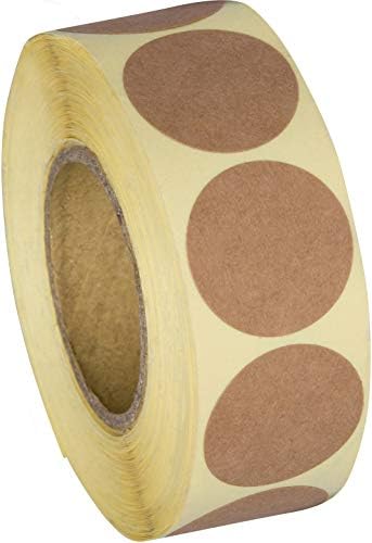 Camp Galaxy 1 Inch Natural Brown Kraft Stickers (1000 Total) - Round Blank Stickers for Store Owners, Crafts, Organizing, Jar and Canning Labels, Price Tags (Pack of 2) - Image 2