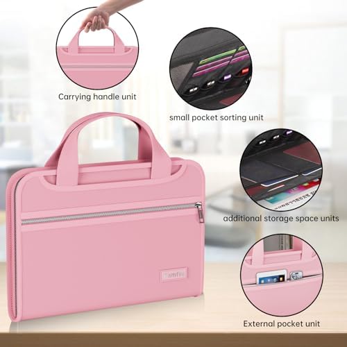 Accordion File Organizer, Fireproof Expanding File Folder with 13 Pockets - Image 5