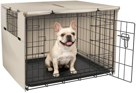 Explore Land Dog Crate Cover, 30 inches, Light Tan by ExploreLand