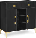 BarberPub Salon Station for Storage, Beauty Salon Cabinet 3161 (Black) by BarberPub