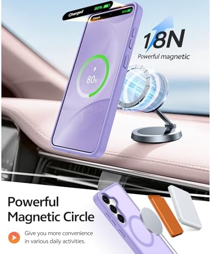 FNTCASE for Samsung Galaxy S25/S24 Case, Fit for Magsafe, Screen Protector - Image 3