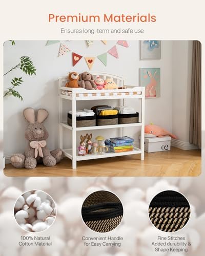 KALLAX Small Woven Storage Basket for Organizing, 13.5x9.5x5 inches, 3 Pack - Image 4