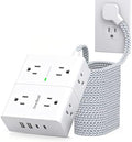 Extension Cord 25 Ft, One Beat Surge Protector Power Strip 25 Ft Long Cord by OneBeat
