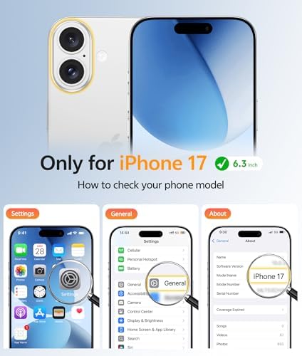 FNTCASE for iPhone 17 Case, Compatible with Magsafe, Glass Screen Protector - Image 2