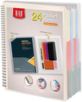 H4D 24 Pocket Poly Project Organizer, Multi Pocket Folder, Pastel Colors by H4D