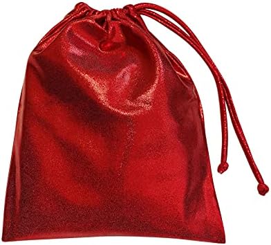 LIL'FOX 8"x10" Drawstring Gymnastics SMALL GRIP BAG 26x20cm - Lightweight Bag for Personal Equipment - Shiny Foil Rhinestones - Image 5